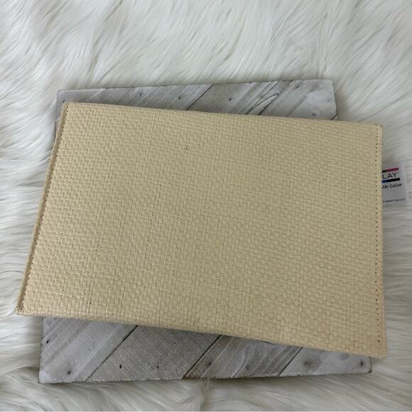 NWT Colorplay Woven Straw Cherries Summer Clutch Bag - Picture 4 of 6